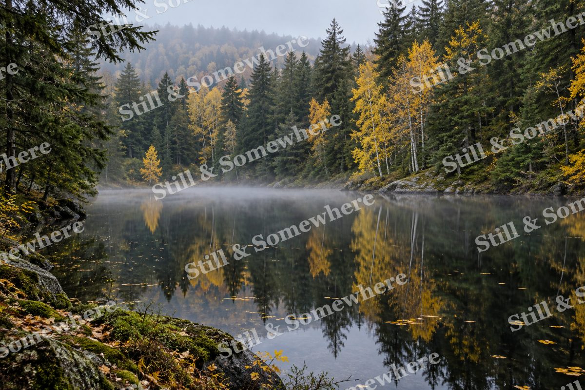 Mist beneath the Hemlocks, original artwork preview