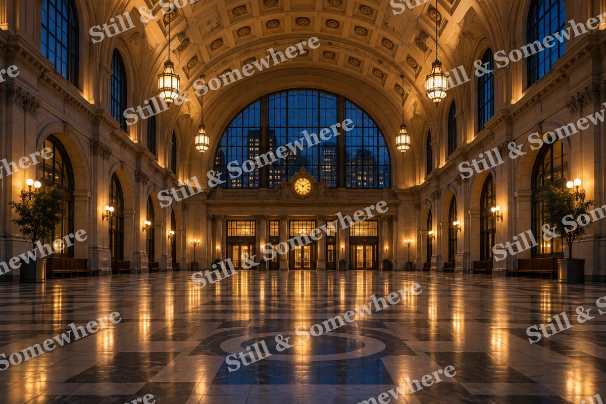 Lights Grand Station Hall, original artwork preview