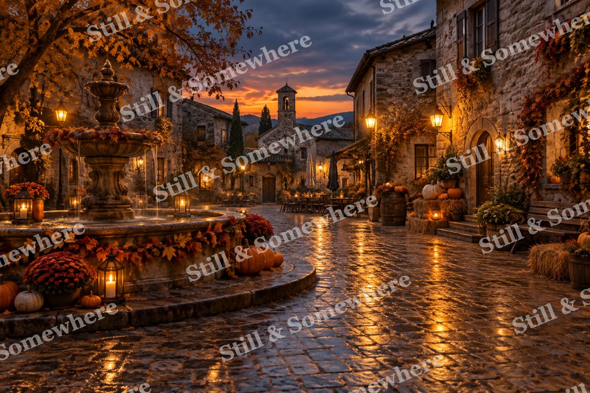 06 Harvest Village Square, original artwork preview
