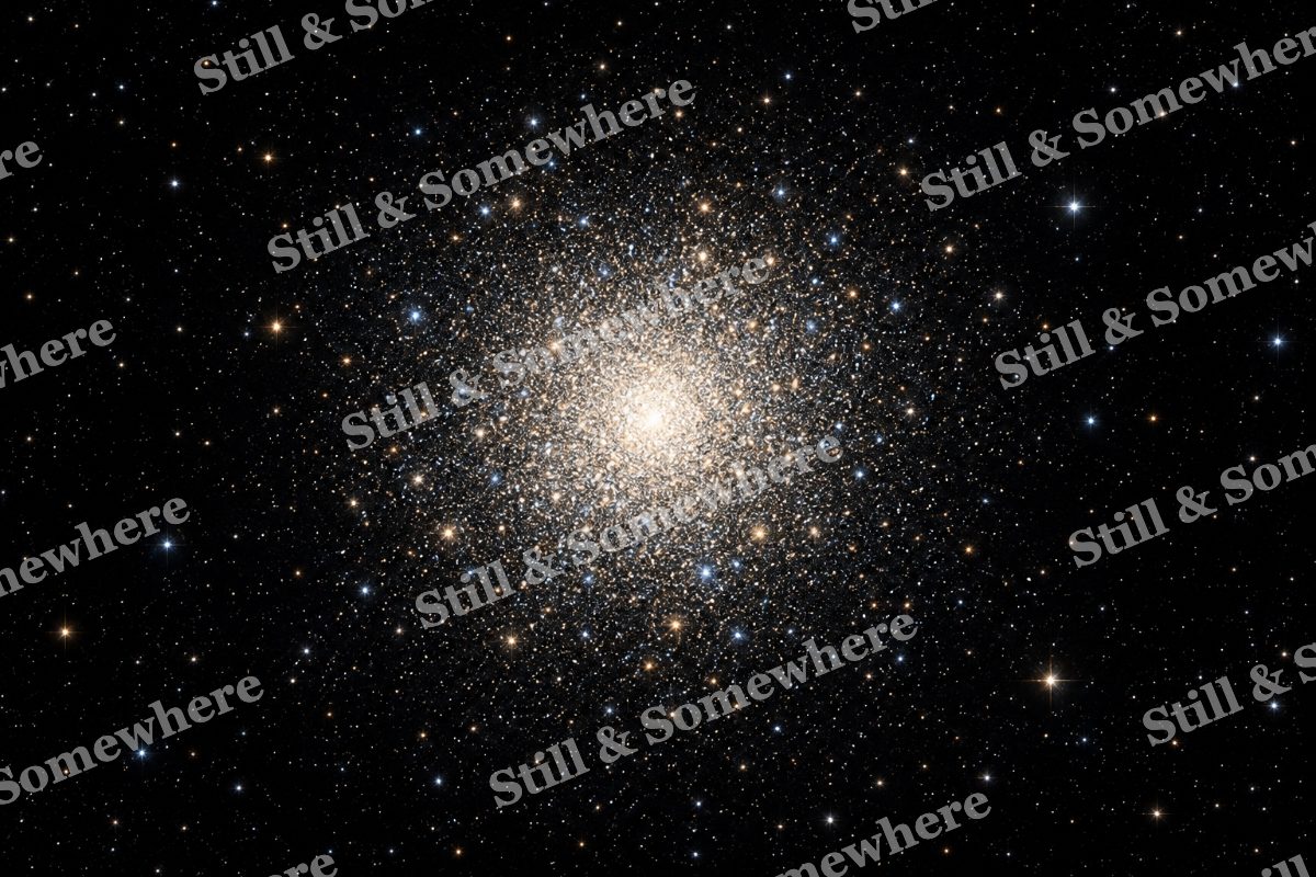 Space 30 Globular Stars, original artwork preview