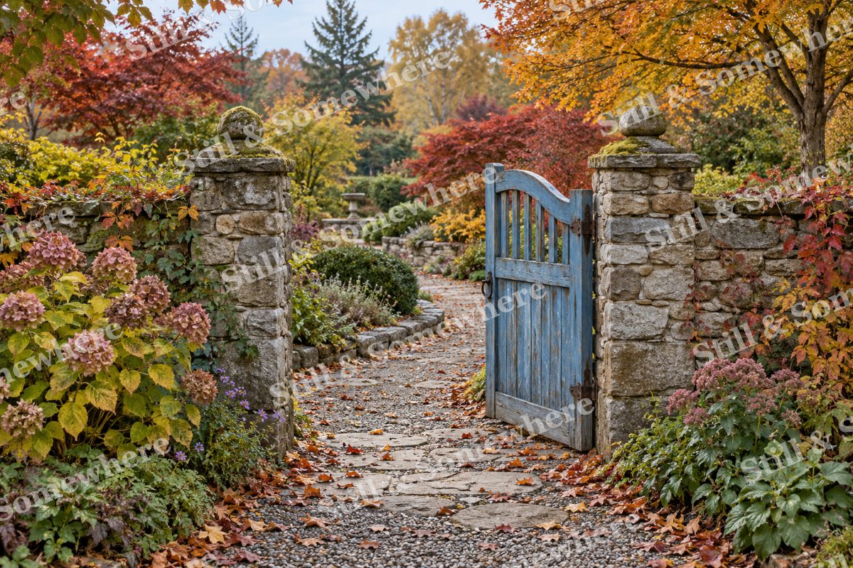 The Garden beyond the Blue Gate, original artwork preview