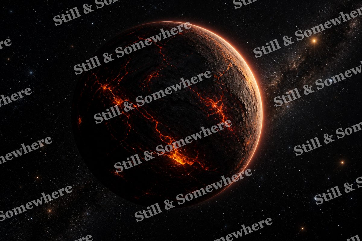 Space 24 Lava World Night, original artwork preview