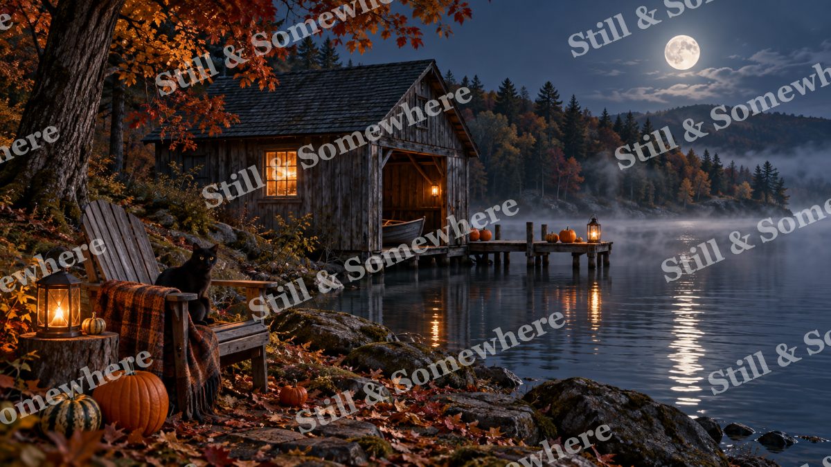 15 Haunted Boathouse, original artwork preview