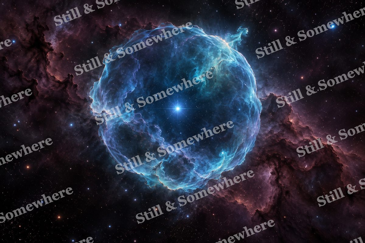 Space 48 Interstellar Bubble, original artwork preview