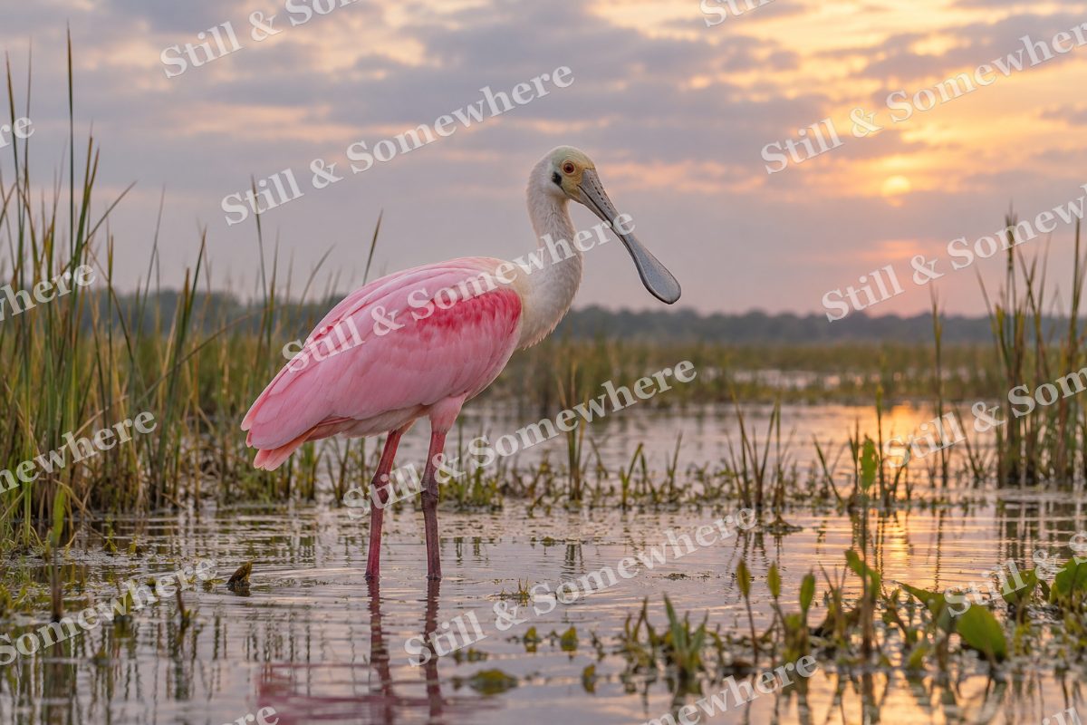 Spoonbill Shallow Marsh, original artwork preview