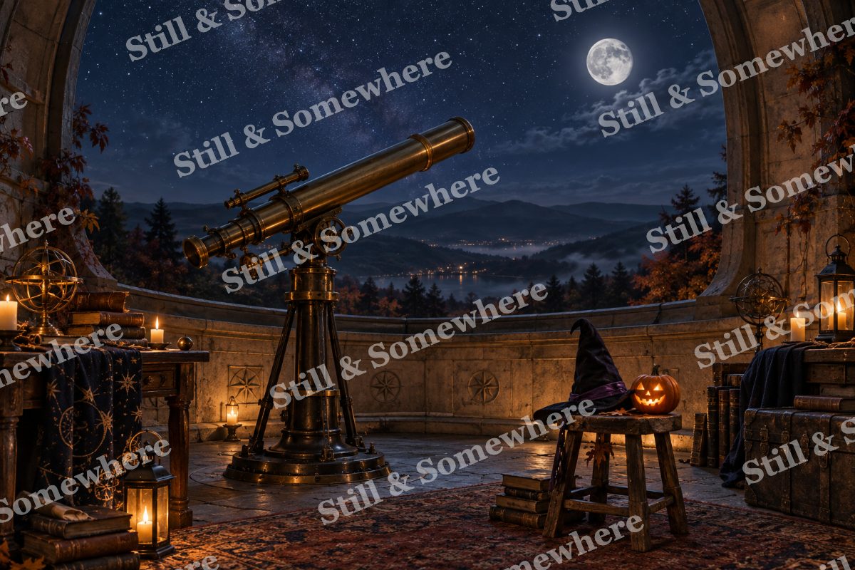 Halloween Observatory, original artwork preview