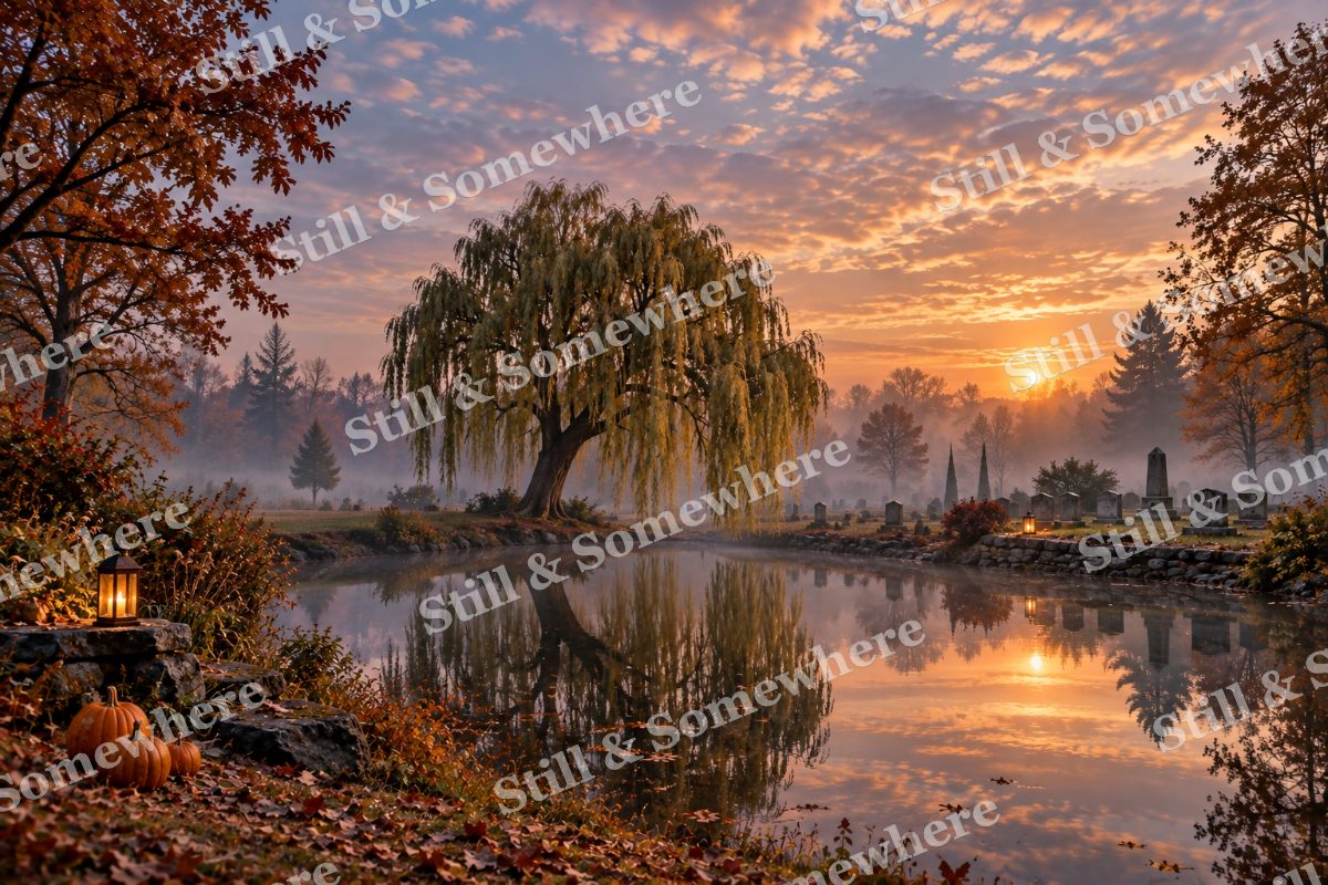 26 Willow Cemetery Pond, original artwork preview