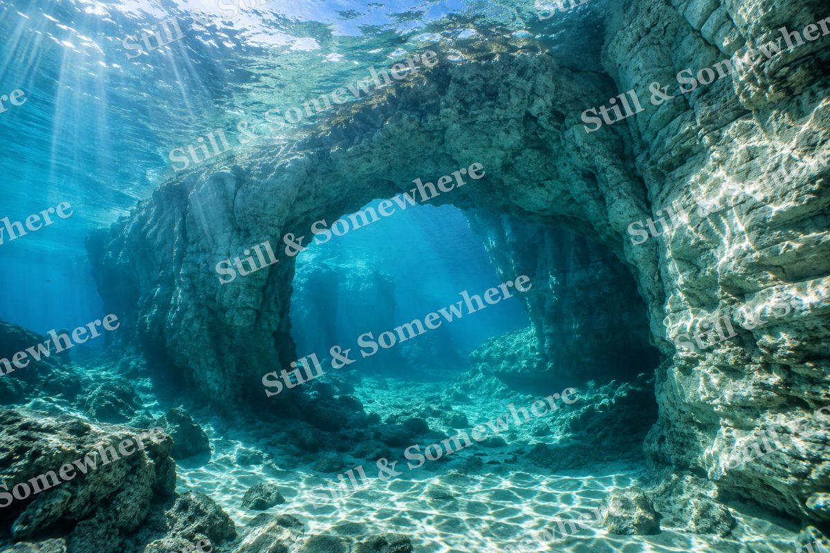 Submerged Limestone Arch, original artwork preview
