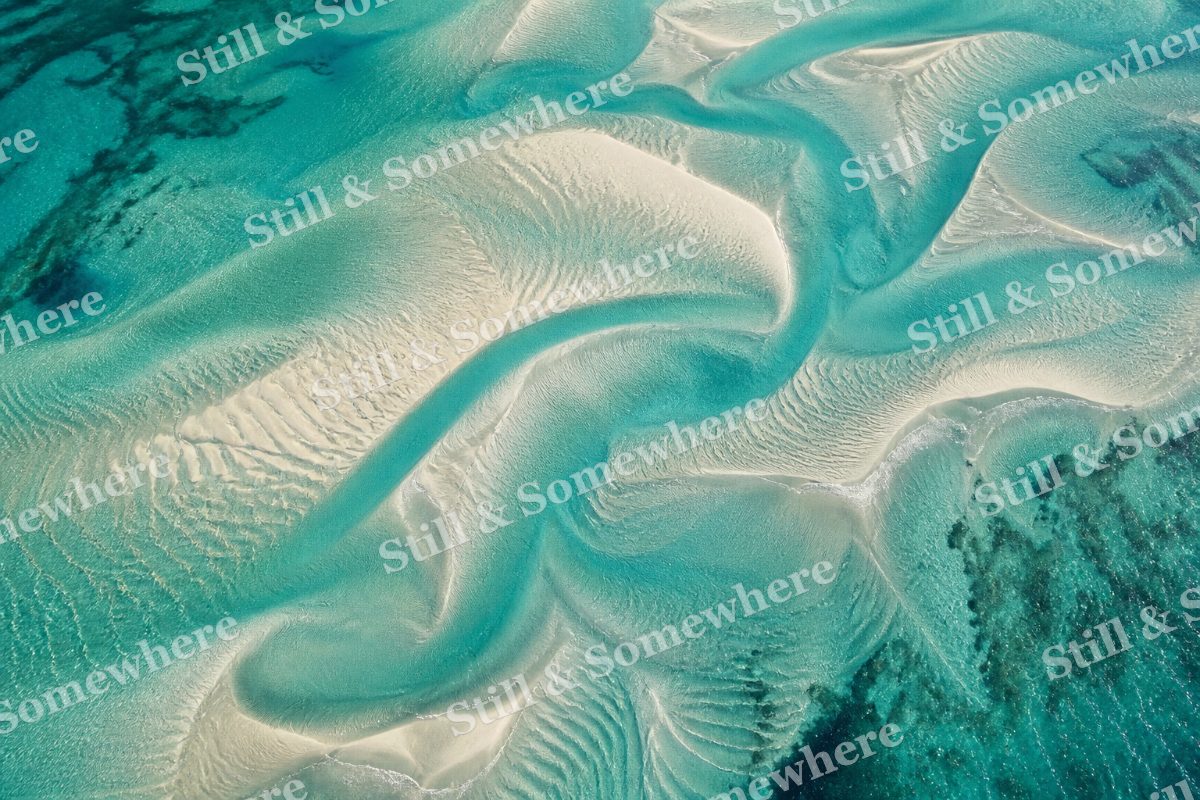 Turquoise Sandbars, original artwork preview
