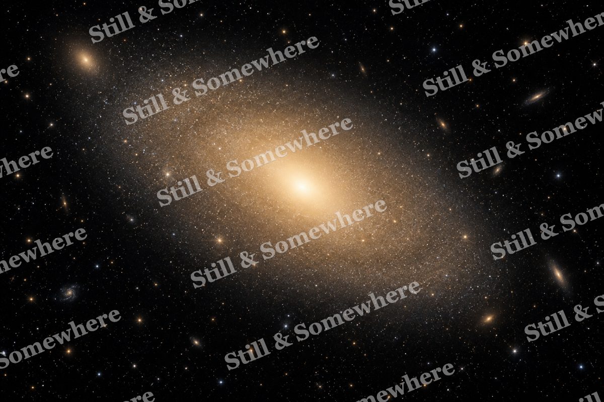 Space 37 Elliptical Galaxy, original artwork preview