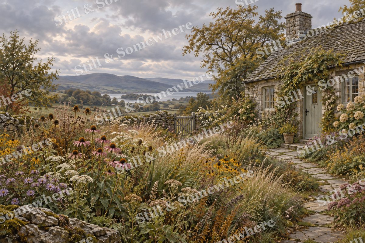 Wild Garden beside the Stone Cottage, original artwork preview