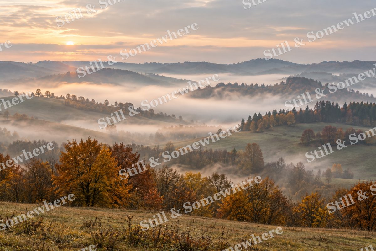 Smoky October Valley, original artwork preview