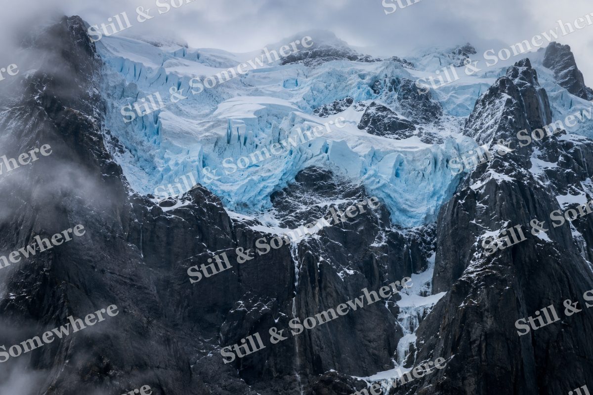 Hanging Glacier, original artwork preview