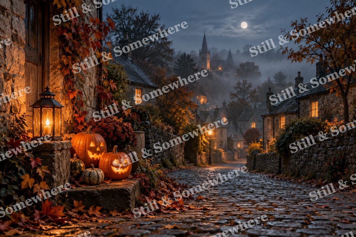 50 Last Lantern On The Village Lane, original artwork preview