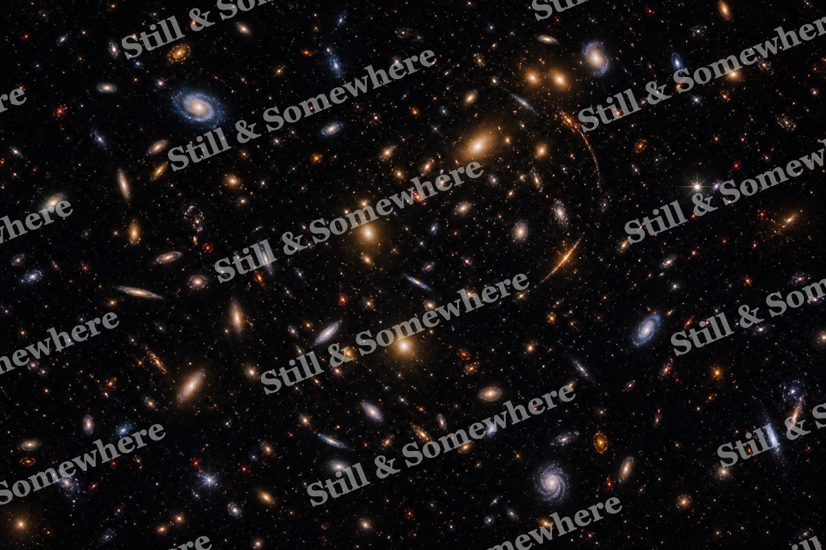Space 39 Galaxy Cluster, original artwork preview