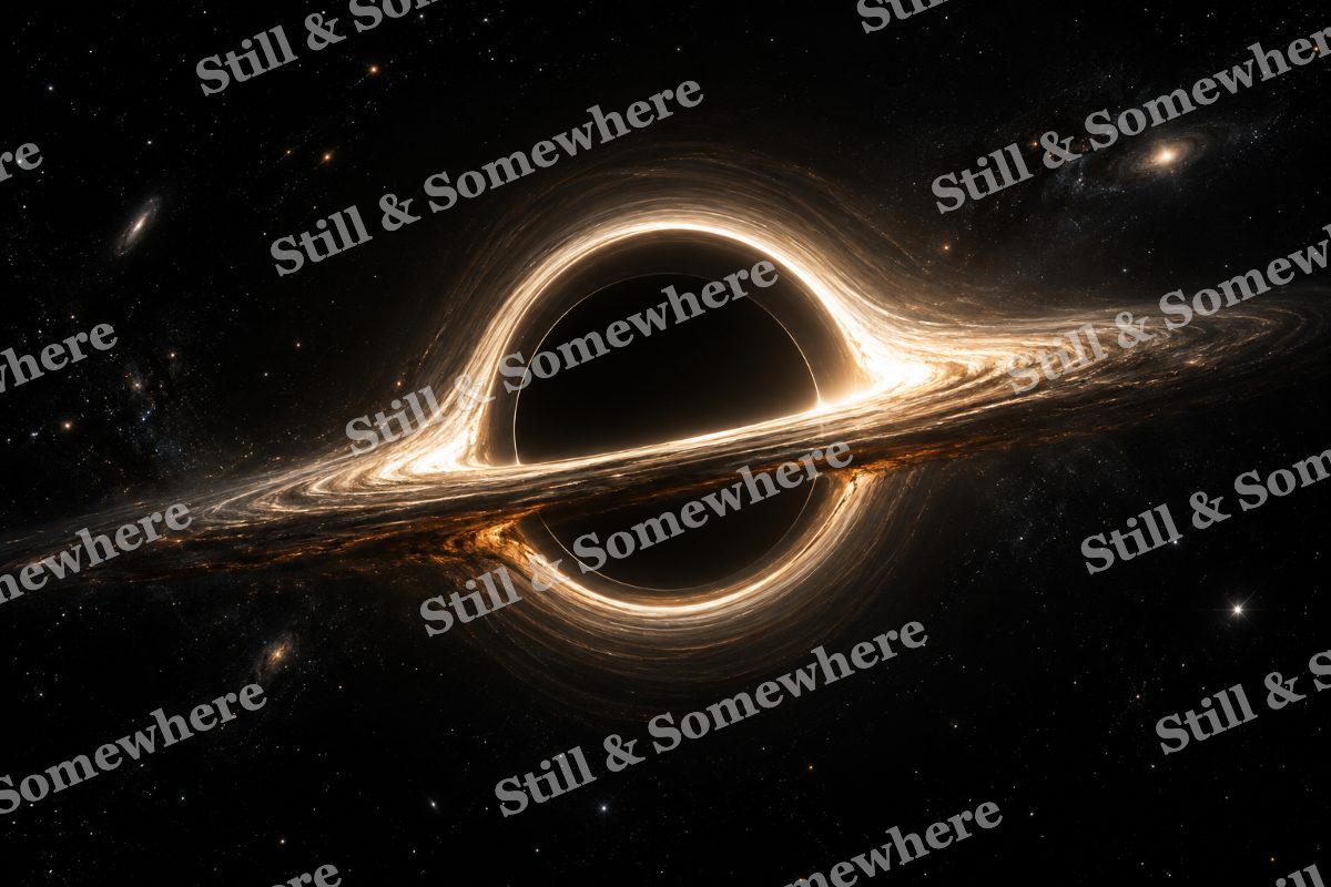 Space 40 Black Hole Accretion, original artwork preview
