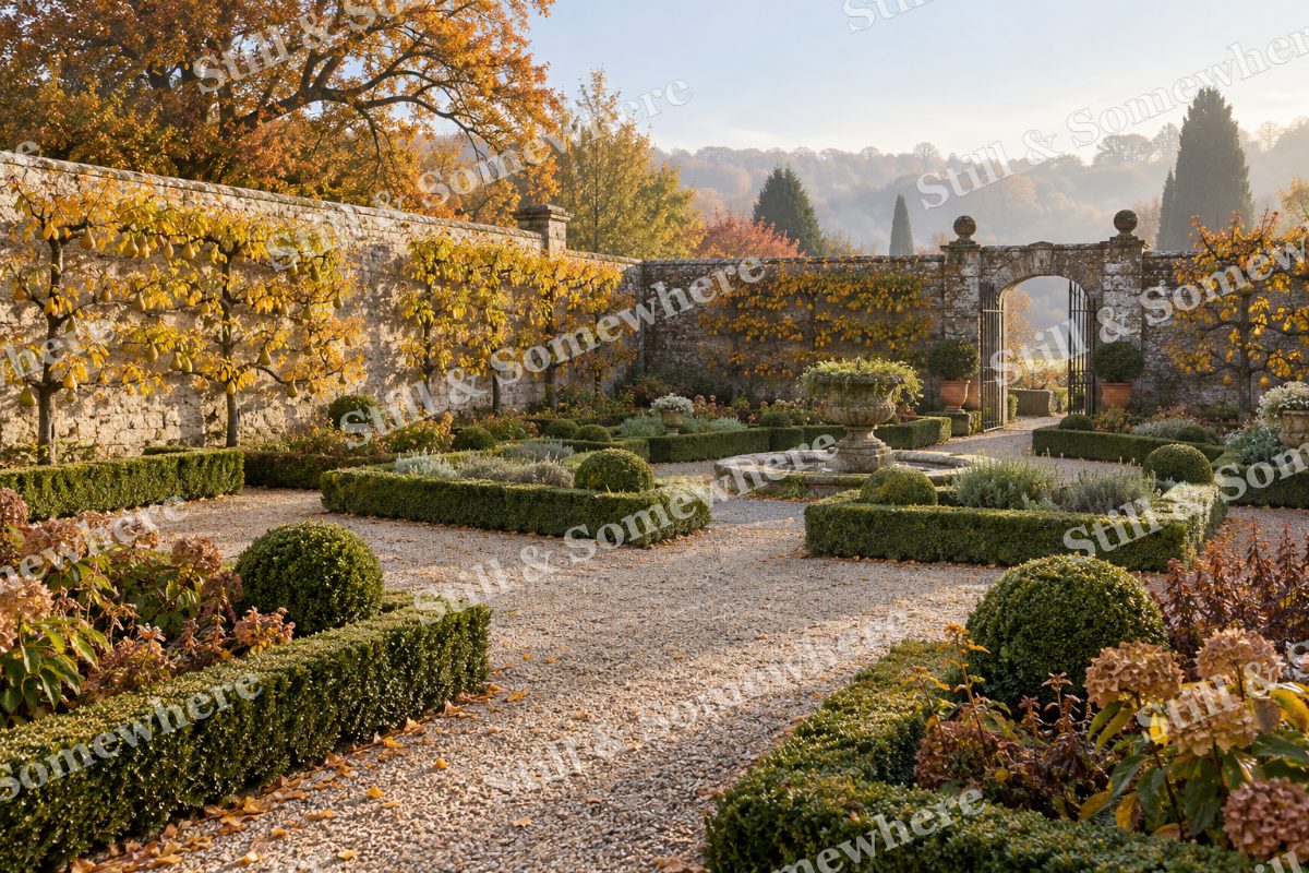 The Amber Walled Garden, original artwork preview