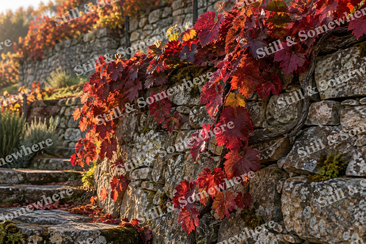 Copper Vineyard Wall, original artwork preview