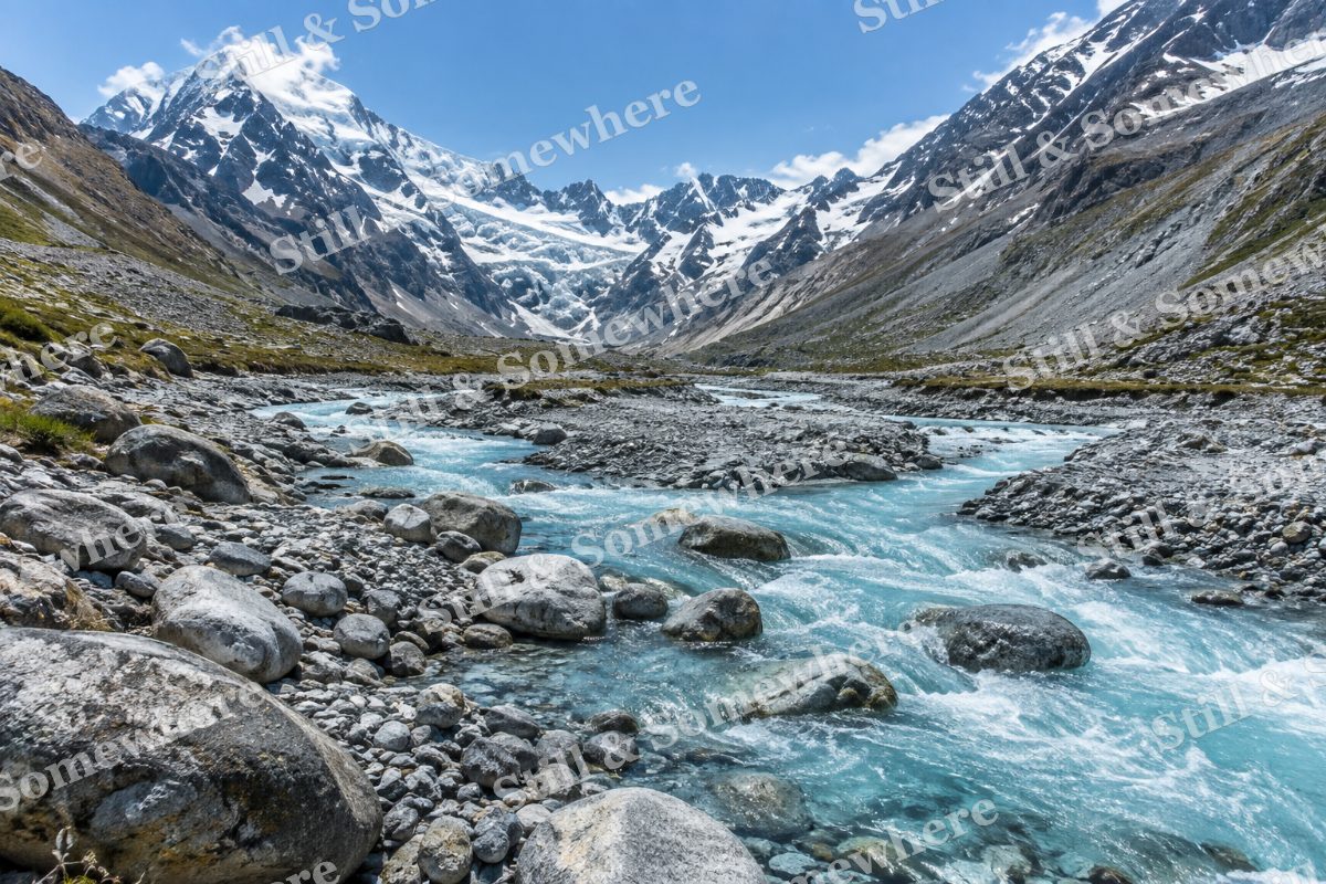 Glacier Stream, original artwork preview