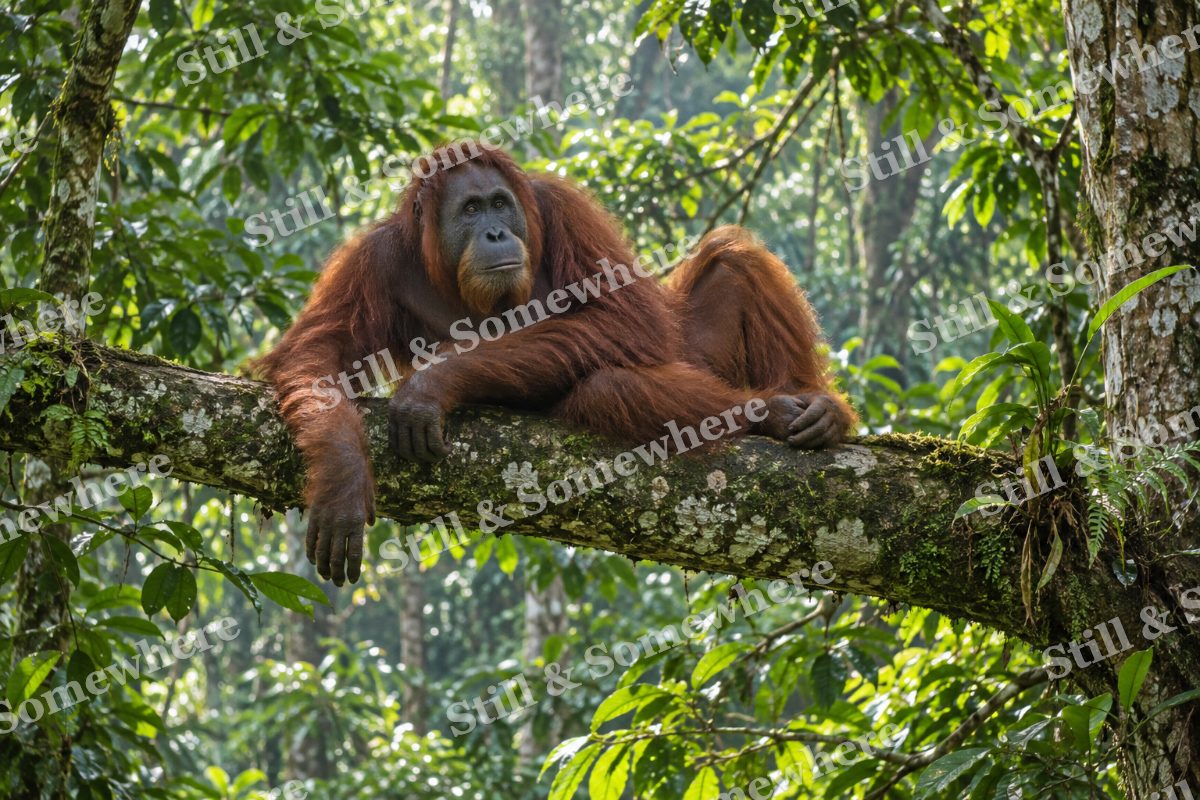 Orangutan Forest Branch, original artwork preview