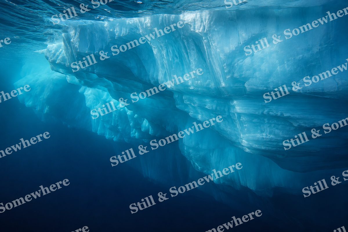 Blue Iceberg Underside, original artwork preview