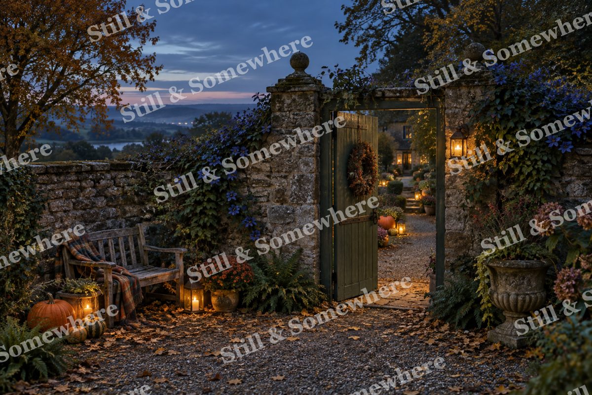 43 Secret Garden After Sunset, original artwork preview