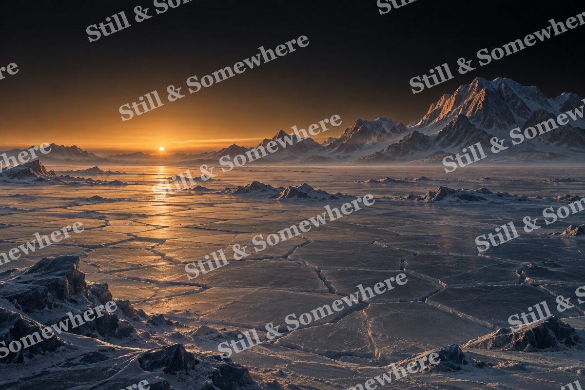 Space 15 Frozen Nitrogen Plain, original artwork preview
