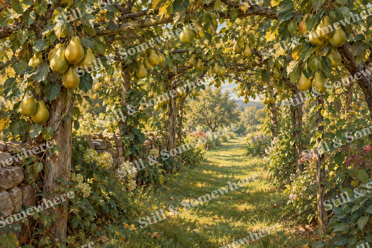 Pear Arbor in September, original artwork preview