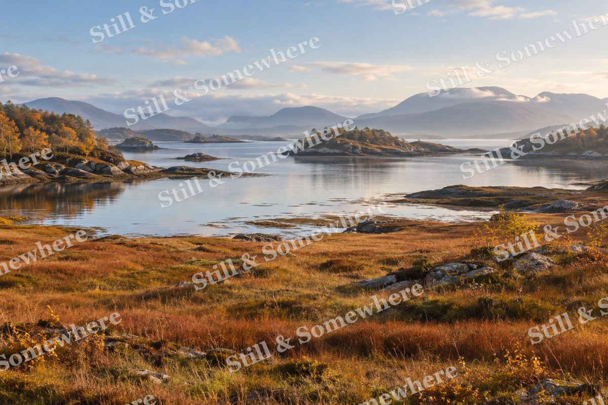 Copper Meadows by the Sea, original artwork preview