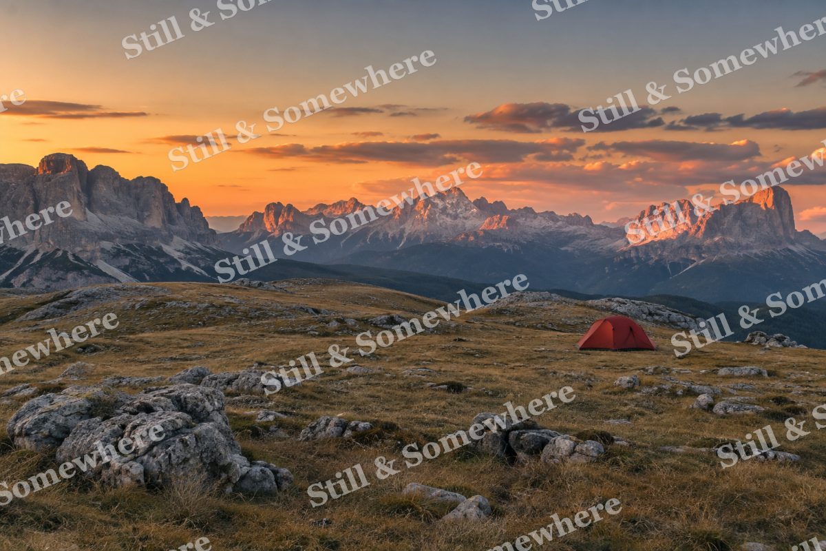 Red Tent Plateau, original artwork preview