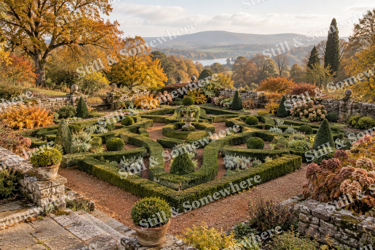 The October Knot Garden, original artwork preview