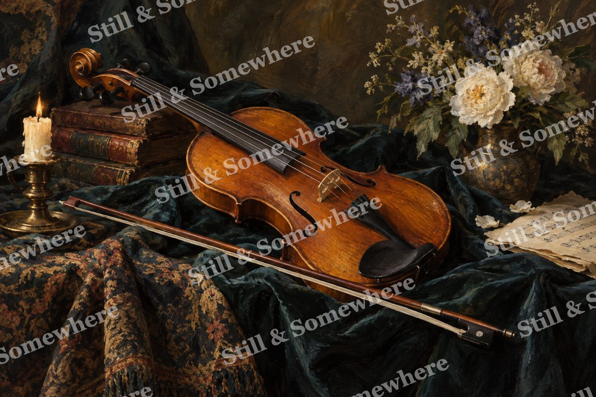 The Golden Violin, original artwork preview