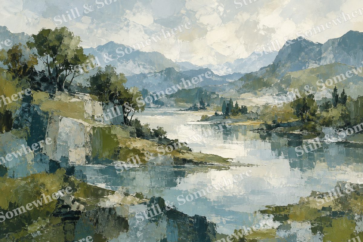 Moss and Mineral, original artwork preview