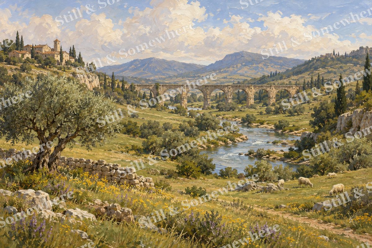 The Old Stone Aqueduct, original artwork preview