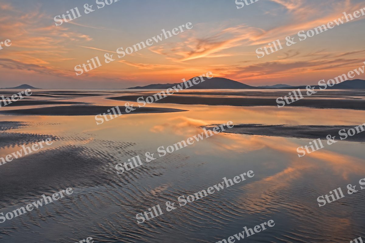 Landscapes Low Tide Reflections Beneath Pastel Clouds, original artwork preview