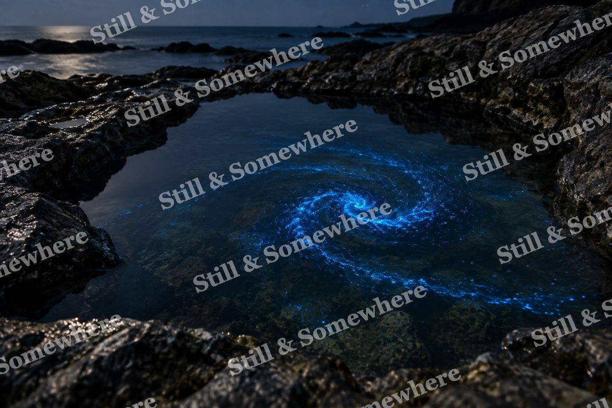 Bioluminescent Tide Pool, original artwork preview