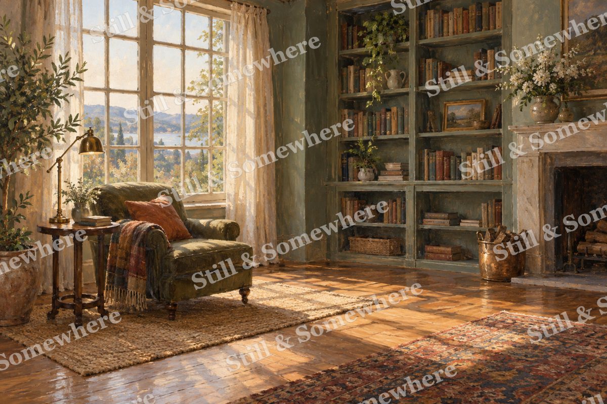 The Empty Reading Room, original artwork preview