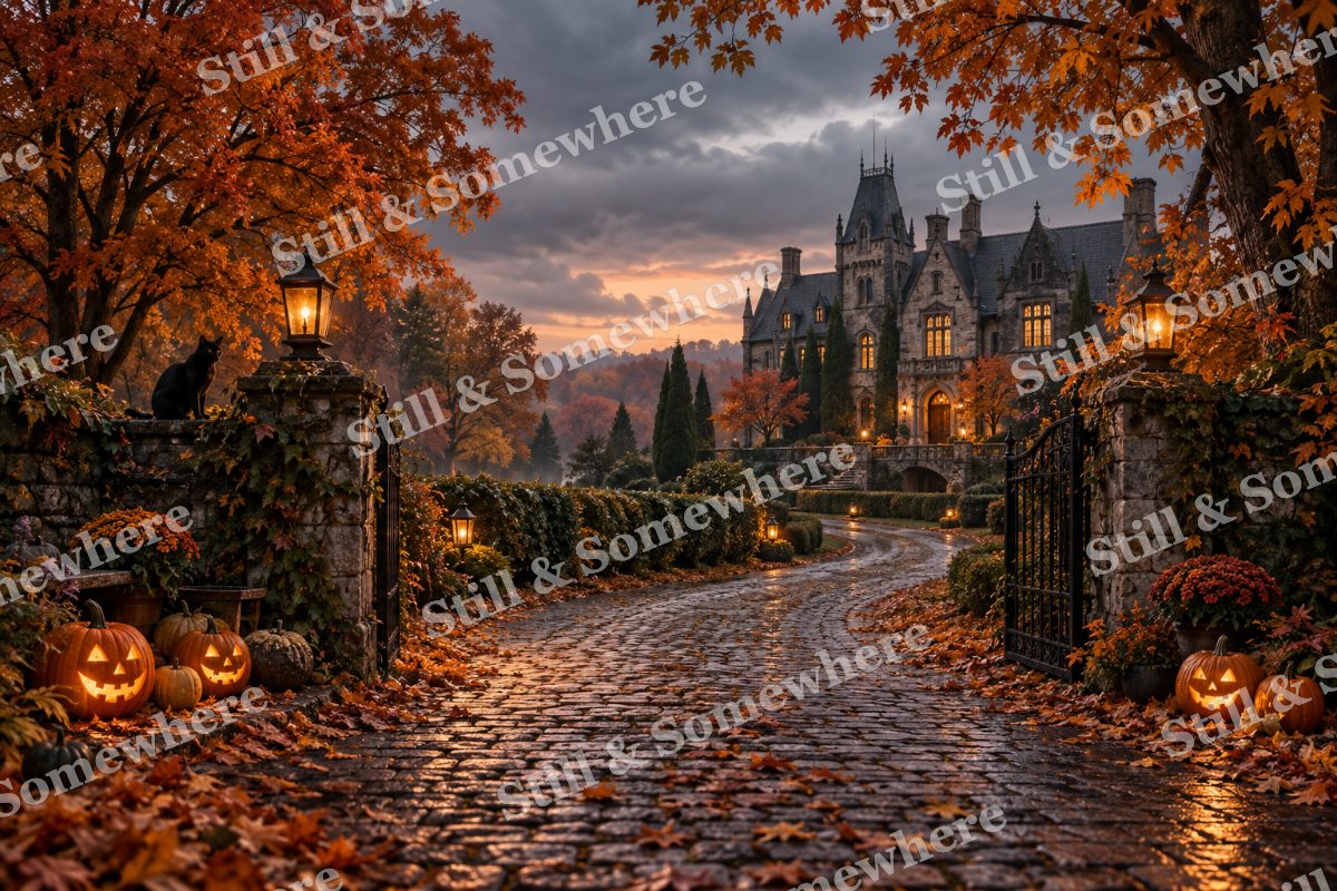 17 Winding Lane To The Manor, original artwork preview