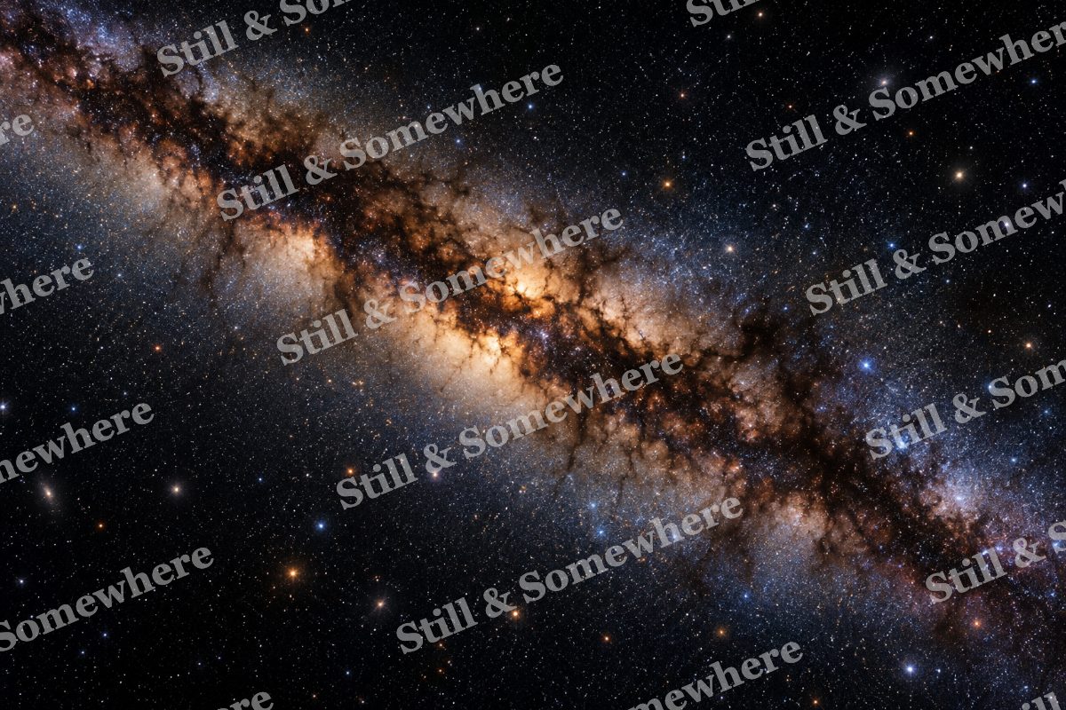 Space 29 Milky Way Dust River, original artwork preview