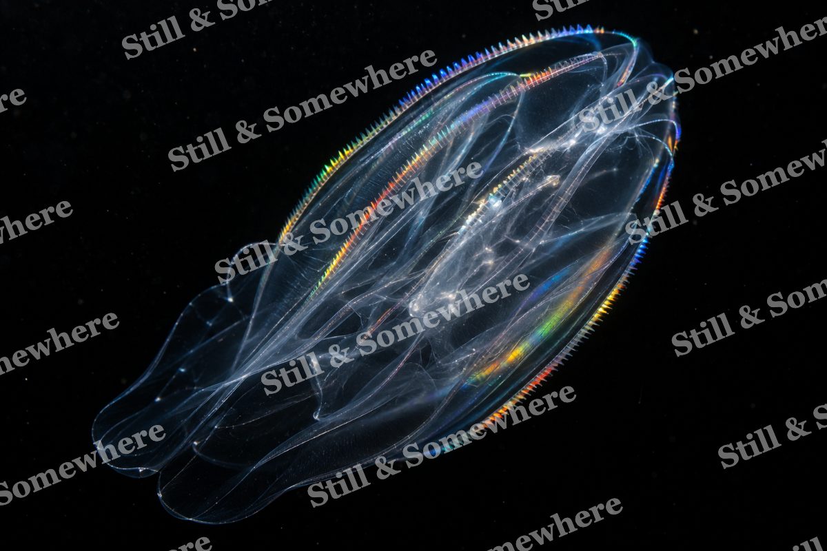 Comb Jelly Rainbow, original artwork preview