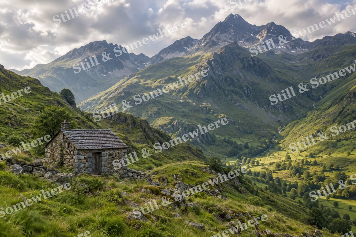 Remote Shepherd Hut, original artwork preview