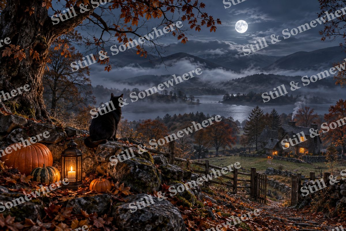 31 Moon Through Bare Branches, original artwork preview