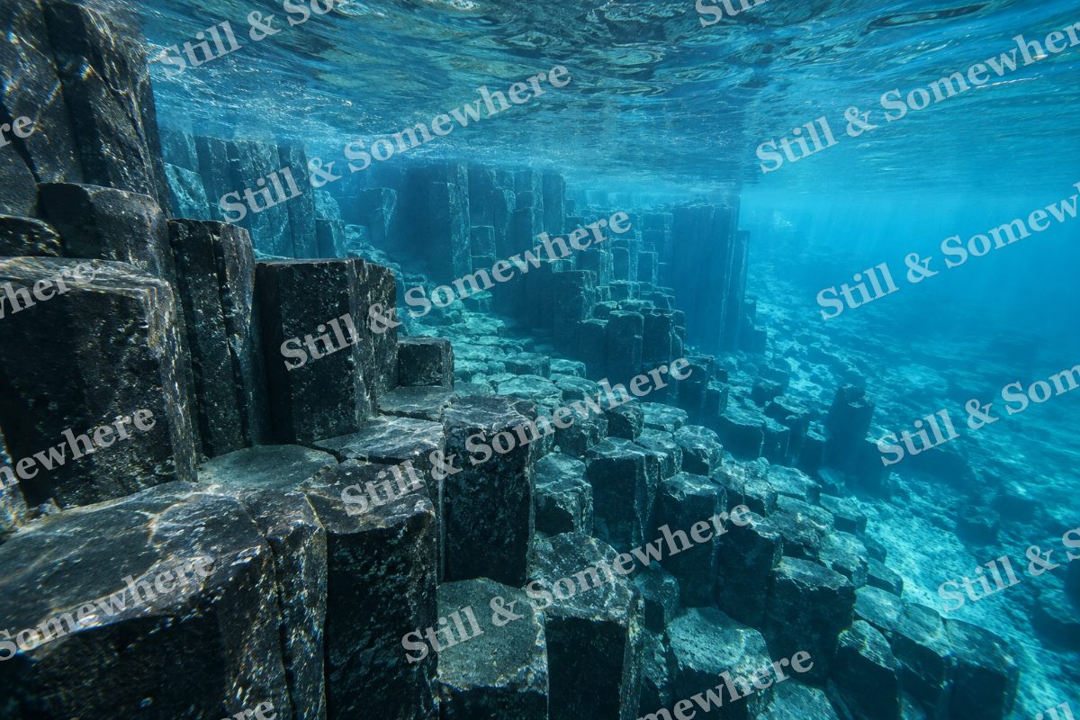 Submerged Basalt Columns, original artwork preview