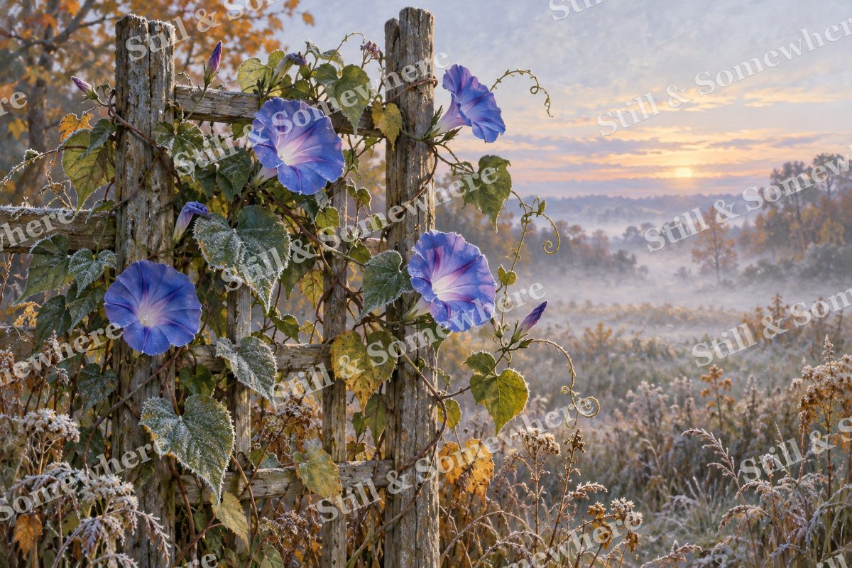 Morning Glory before the Frost, original artwork preview