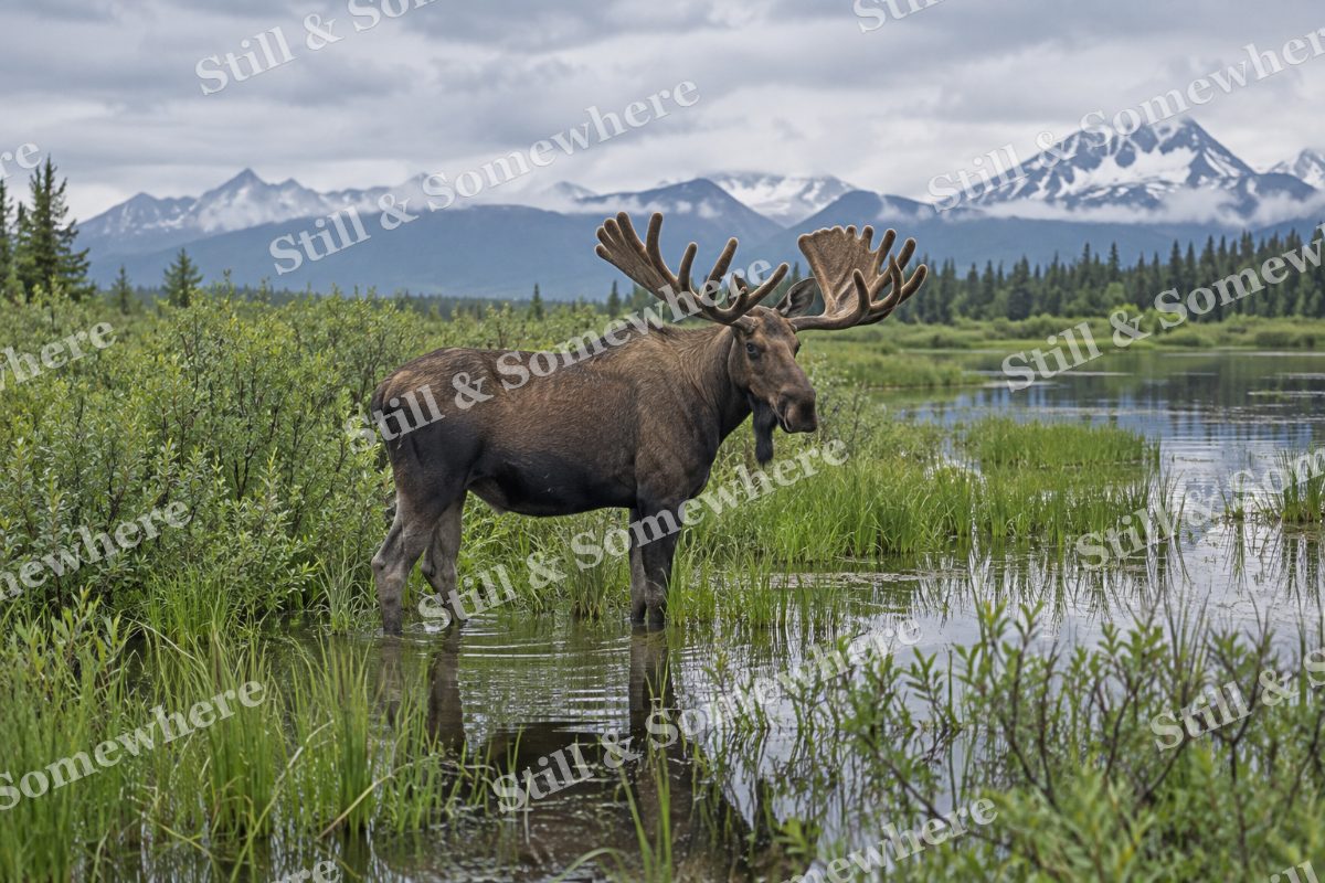 Moose Willow Wetland, original artwork preview