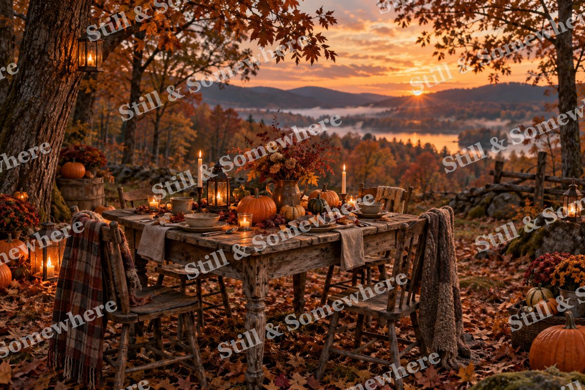 32 Candlelit Forest Supper, original artwork preview