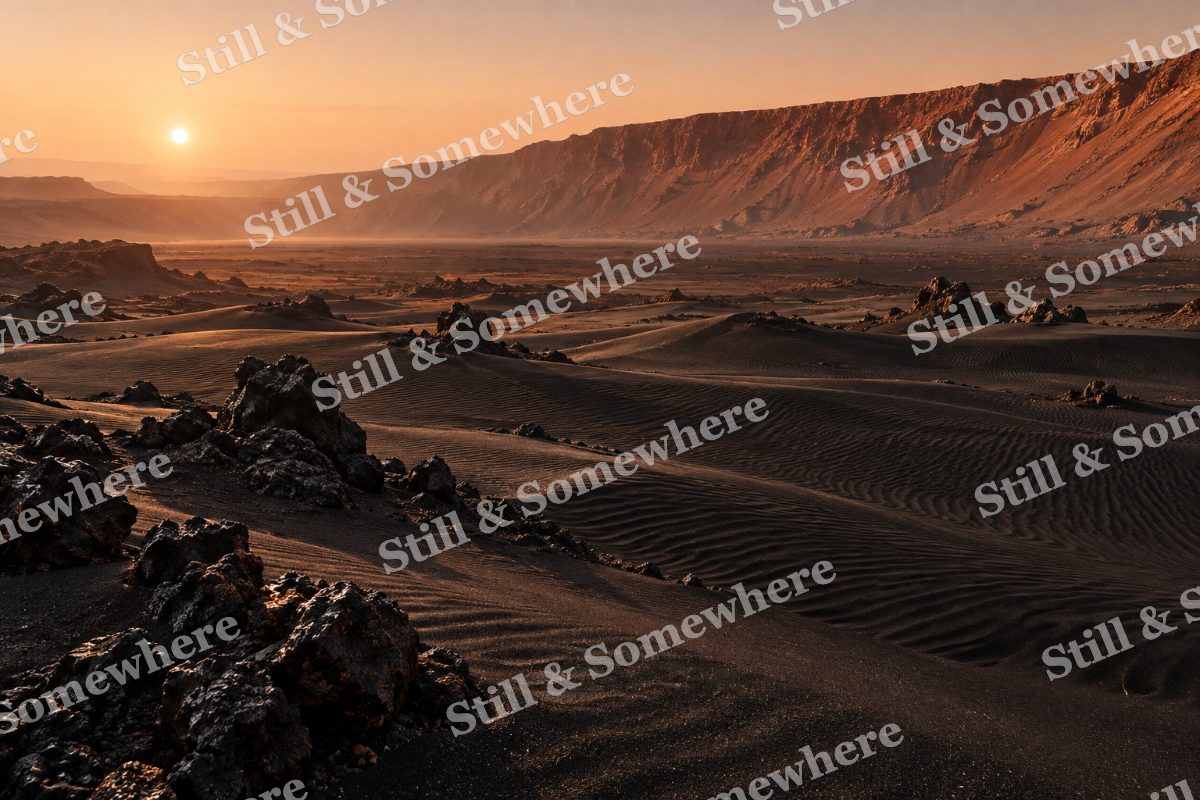 Space 21 Red Planet Dunes, original artwork preview