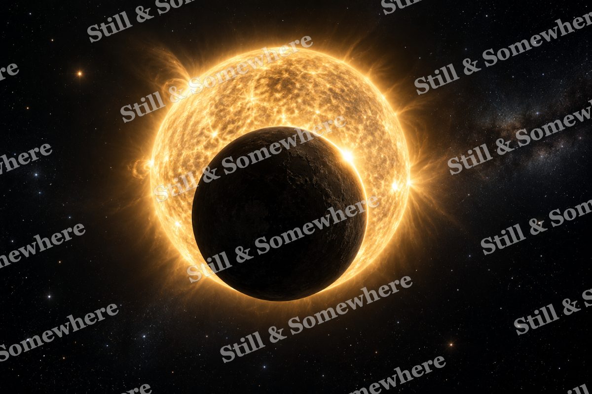 Space 34 Stellar Eclipse, original artwork preview