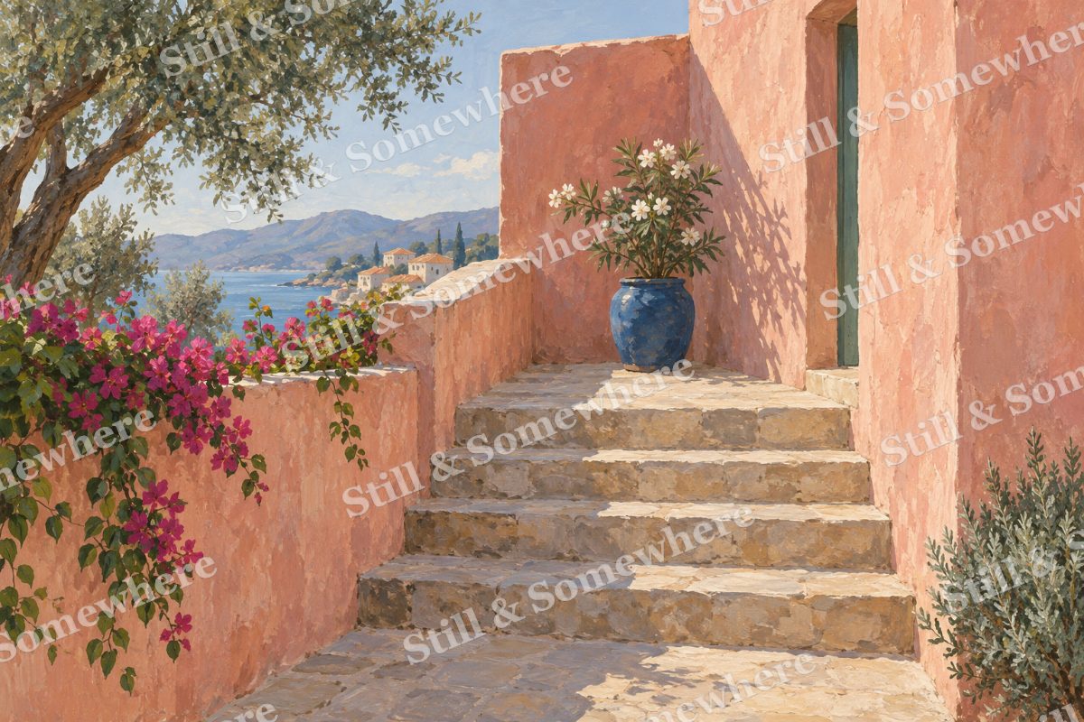 The Warm Stone Stair, original artwork preview