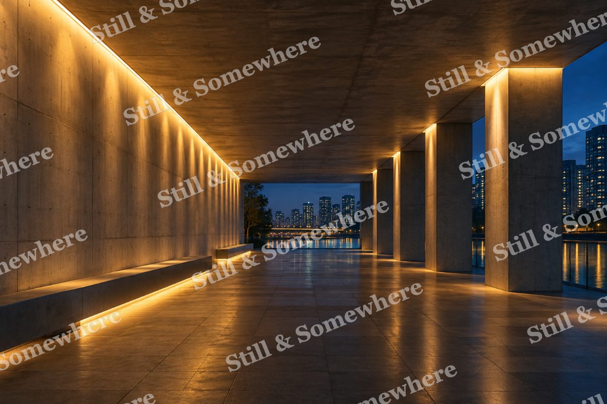 Lights Midnight Concrete Passage, original artwork preview
